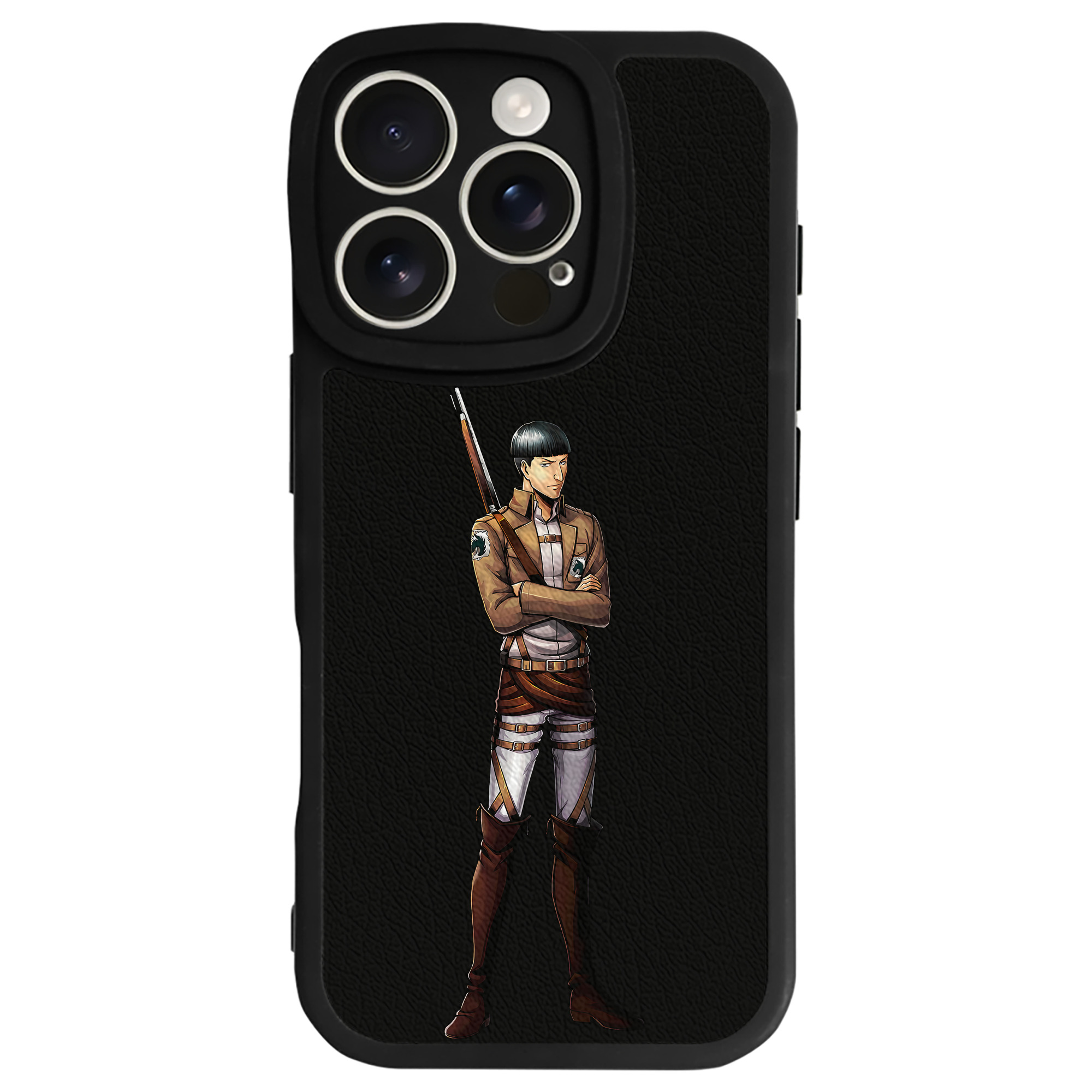 （画像用） 進撃の巨人 Attack on Titan 【iPhone 16シリーズ対応】シリコンスマホケース（レザー調） 材質：シリコン